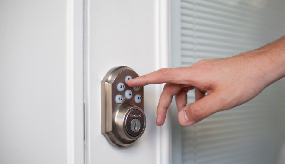 ADT smartlock on a Rochester home